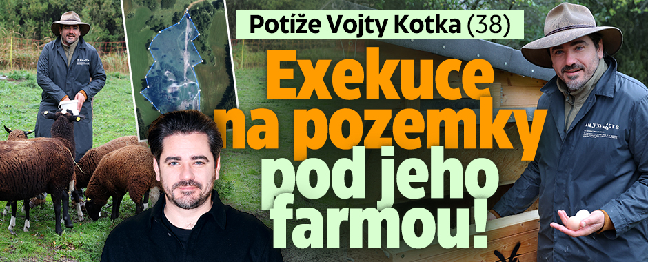 Banner ke žhavému tématu: Potíže Vojty Kotka (38): Exekuce na ...