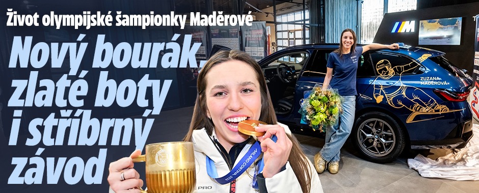 Banner ke žhavému tématu: Šampionka Maděrová: Nový bourák, zlaté ...