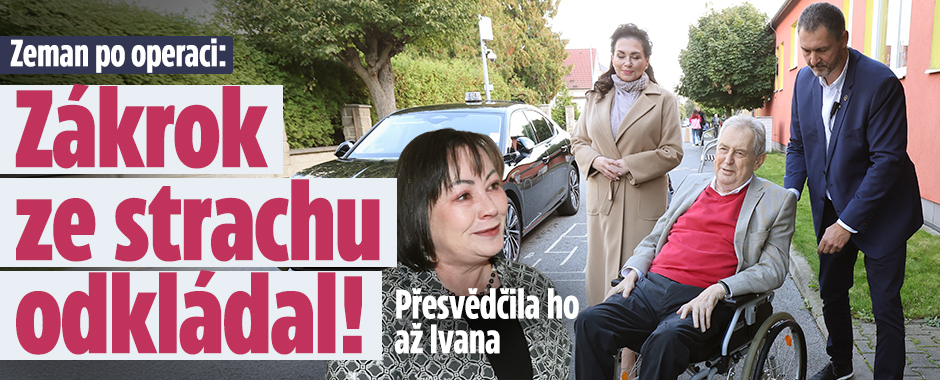 Banner ke žhavému tématu: Zeman po operaci abscesu: Zákrok ze ...