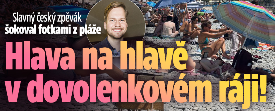 Banner ke žhavému tématu: Český zpěvák šokoval fotkami z pláže: ...