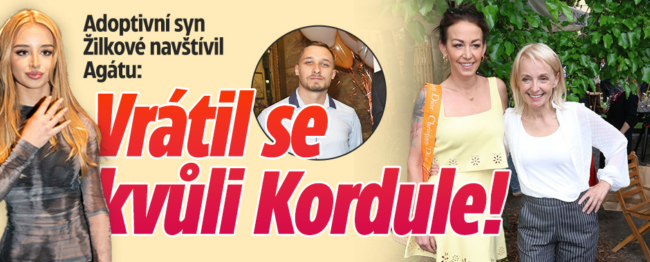 Adoptivní syn Žilkové navštívil Agátu: Vrátil se kvůli Kordule! 