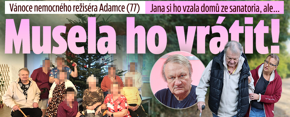 Banner ke žhavému tématu: Vánoce nemocného režiséra Adamce: Jana ...