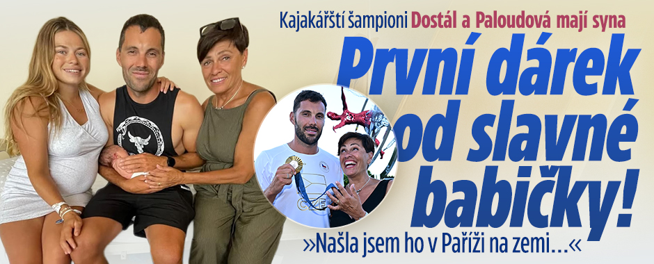 Kajakářští šampioni mají syna: První dárek od slavné babičky!