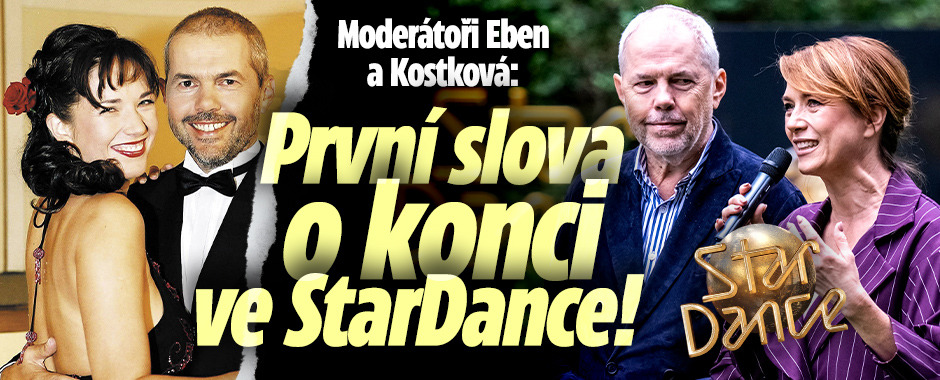 Banner ke žhavému tématu: Moderátoři Eben a Kostková: První slova ...