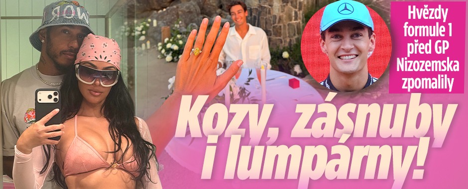 Banner ke žhavému tématu: Hvězdy formule 1 zpomalily: Kozy, ...