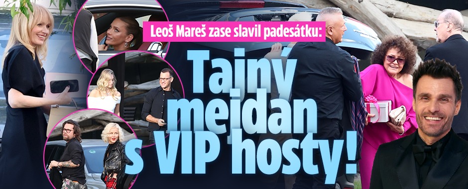 Banner ke žhavému tématu: Leoš Mareš zase slavil padesátku Tajný ...