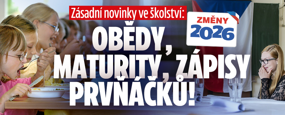 Banner ke žhavému tématu: Rok 2026: Zásadní změny ve školství!