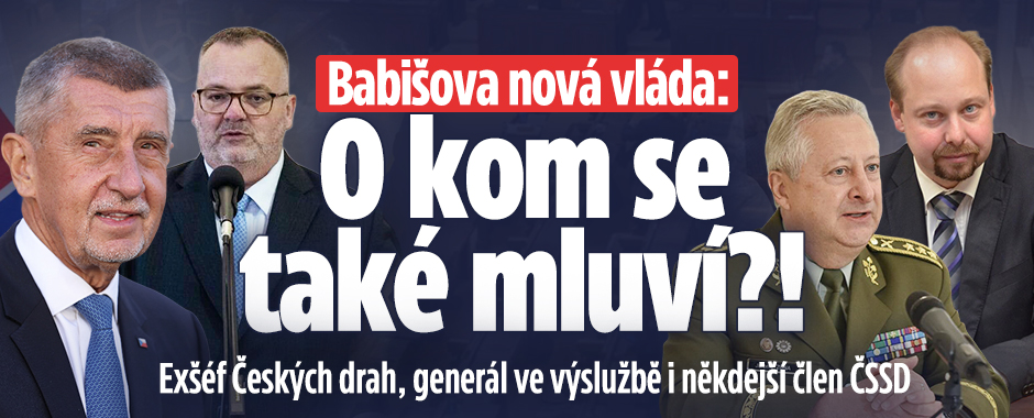 Banner ke žhavému tématu: Babišova nová vláda: O kom se také ...