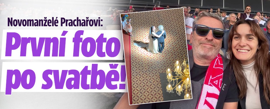 Banner ke žhavému tématu: Novomanželé Prachařovi: První foto po ...