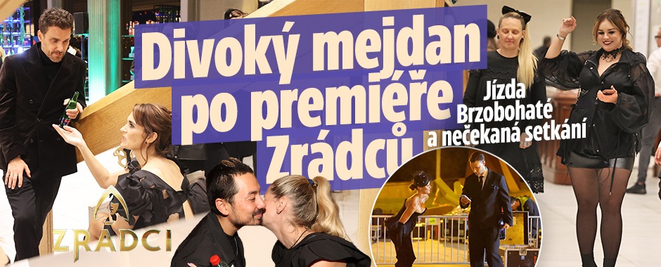 Banner ke žhavému tématu: Divoký mejdan po premiéře Zrádců: Jízda ...