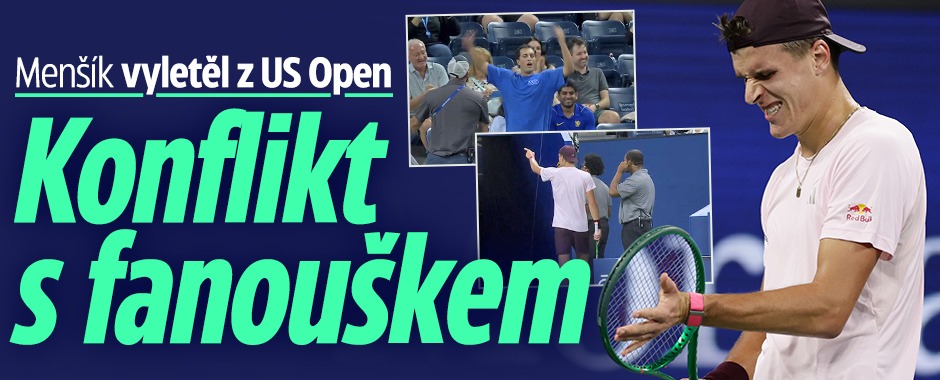 Banner ke žhavému tématu: Menšík vyletěl z US Open: Konflikt s ...