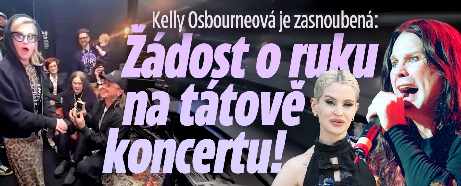 Kelly Osbourneová: Zásnuby na tátově koncertě!