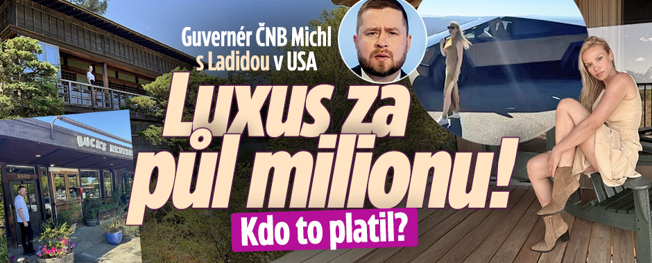 Banner ke žhavému tématu: Guvernér Michl s Ladidou na pracovní ...