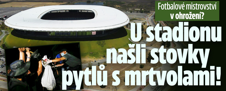 Banner ke žhavému tématu: U stadionu před mistrovstvím našli ...