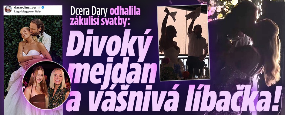 Banner ke žhavému tématu: Dcera Dary odhalila zákulisí svatby: ...