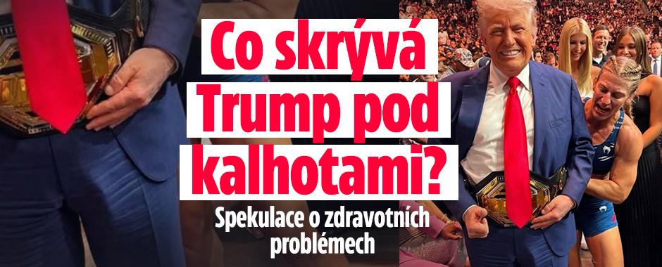 Co skrývá Trump v kalhotách? V USA spekulují o problémech