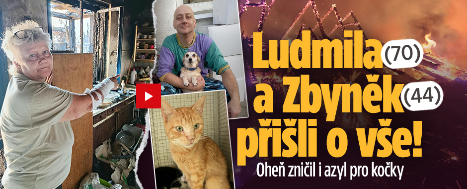 Banner ke žhavému tématu: Požár je připravil o vše: Ludmila se ...