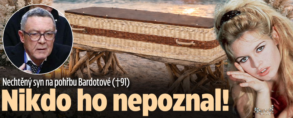 Banner ke žhavému tématu: Nechtěný syn na pohřbu Bardotové (†91): ...