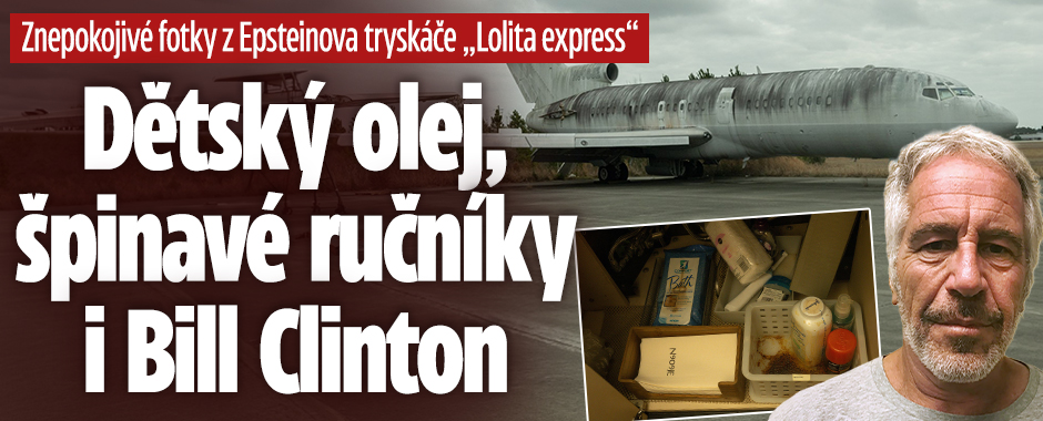 Banner ke žhavému tématu: Fotky z Epsteinova „Lolita express“: ...