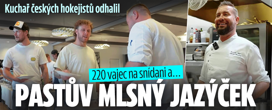 Kuchař českých hokejistů odhalil: Pastův mlsný jazýček 