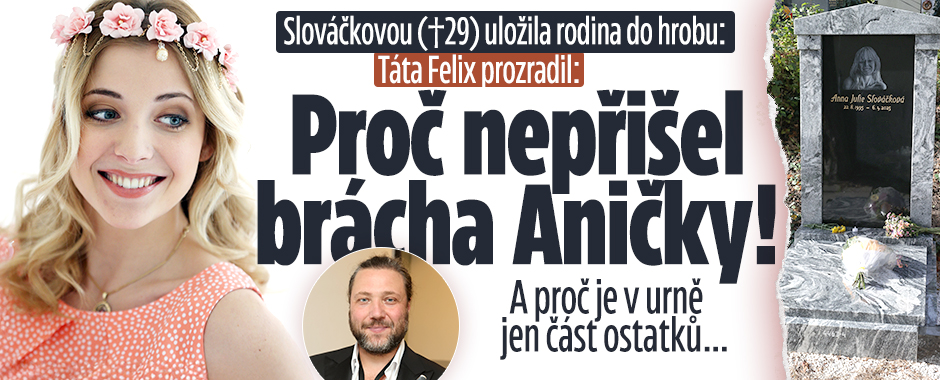 Banner ke žhavému tématu: Slováčkovou uložila rodina do hrobu: ...
