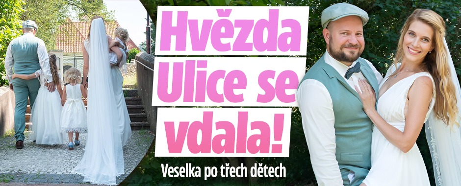 Banner ke žhavému tématu: Hvězda Ulice se vdala! Veselka po třech ...