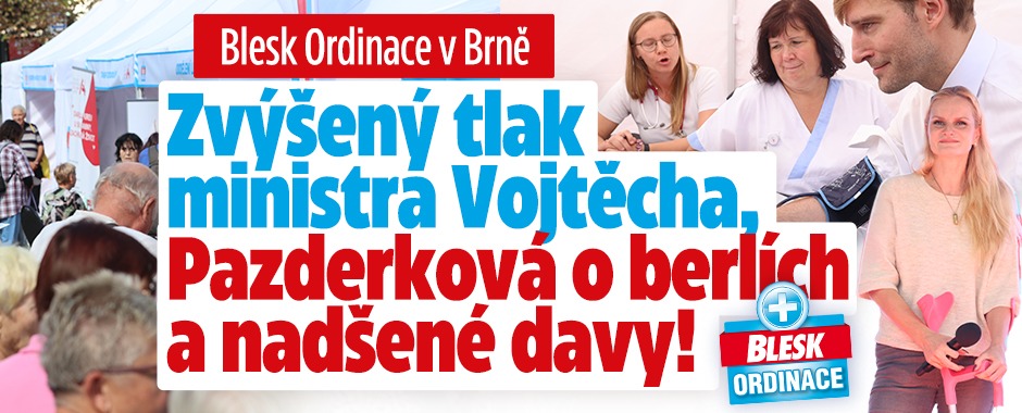 Banner ke žhavému tématu: Blesk Ordinace v Brně: Zvýšený tlak ...