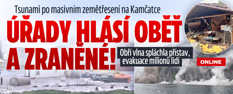 ONLINE: Na Japonsko míří tsunami! Evakuace lidí