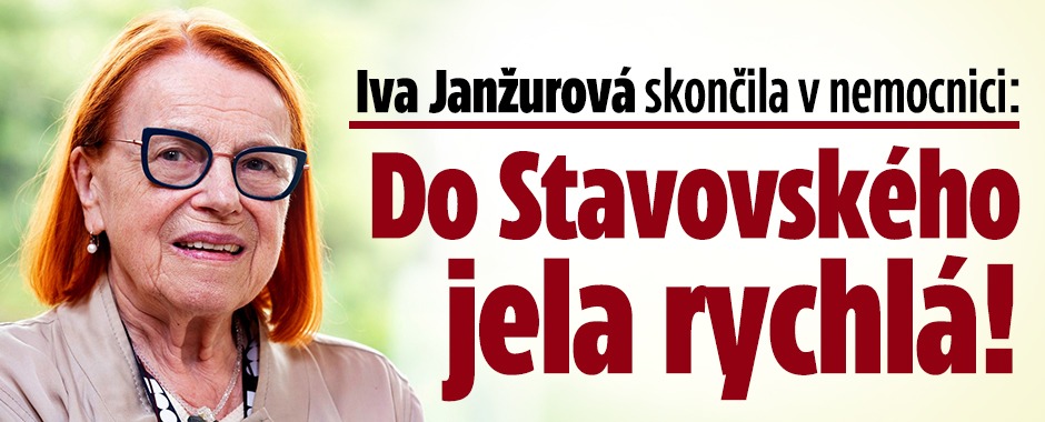 Banner ke žhavému tématu: Janžurová skončila v nemocnici: Do ...