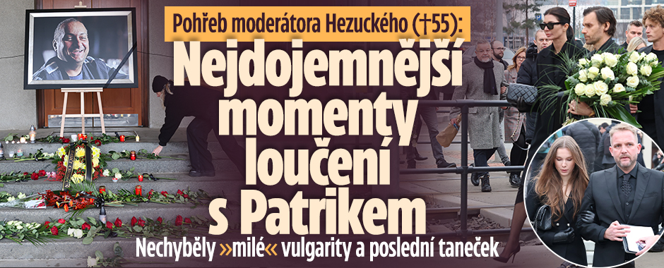 Banner ke žhavému tématu: Nejdojemnější momenty pohřbu Hezuckého ...