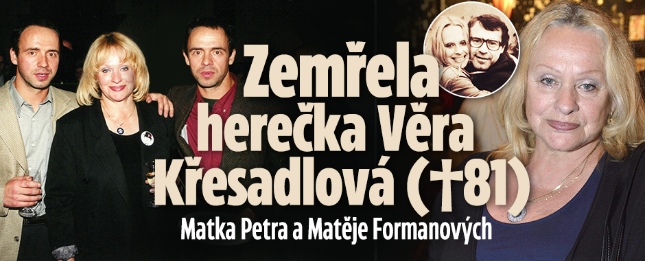 Banner ke žhavému tématu: Zemřela Věra Křesadlová (†81), ...