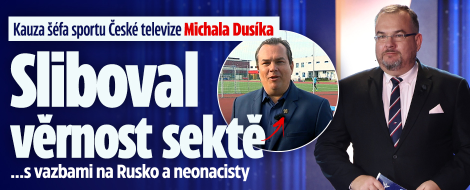 Banner ke žhavému tématu: Kauza šéfa sportu ČT Michala Dusíka: ...