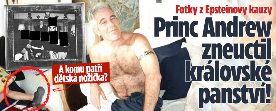 Banner ke žhavému tématu: Fotky z kauzy Epstein: Princ Andrew ...
