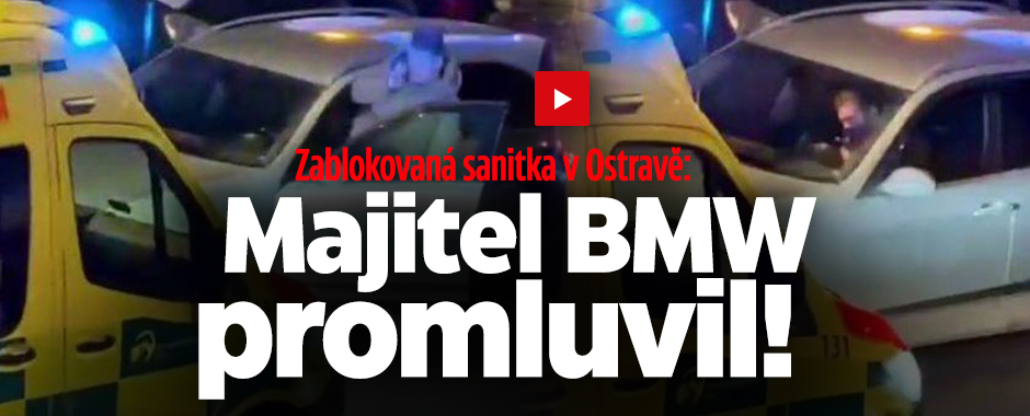 Banner ke žhavému tématu: Blokoval v Ostravě sanitku: Řidič se ...