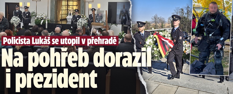 Banner ke žhavému tématu: Pohřeb policejního potápěče: Sbohem, ...