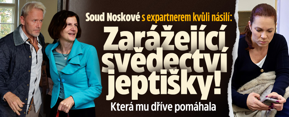Banner ke žhavému tématu: Soud Noskové kvůli násilí: Zarážející ...