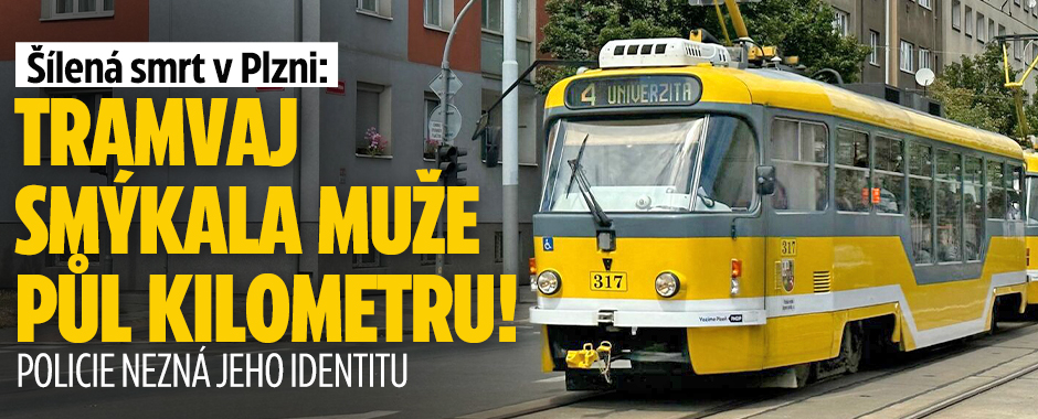 Tragédie v Plzni: Tramvaj táhla muže půl kilometru!