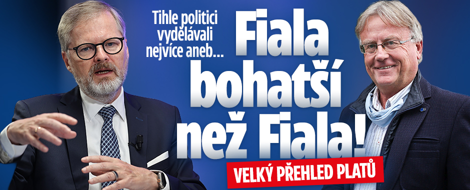 Banner ke žhavému tématu: Fiala bohatší než Fiala: Tihle politici ...