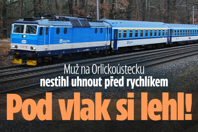 Banner ke žhavému tématu: Muž nestihl uhnout rychlíku: Pod vlak ...