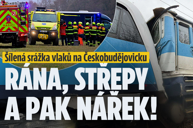 Banner ke žhavému tématu: Srážka vlaků na Českobudějovicku: Rána, ...