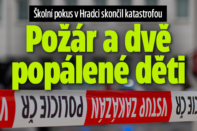 Banner ke žhavému tématu: Exploze na ZŠ v Hradci: Dvě zraněné ...