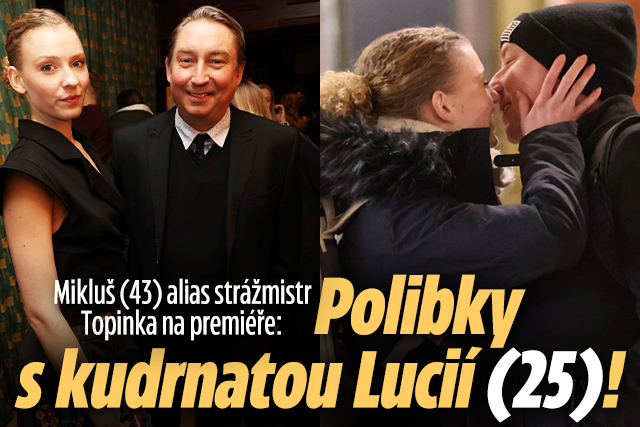 Banner ke žhavému tématu: Mikluš na premiéře: Polibky s kudrnatou ...