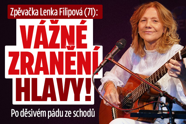 Banner ke žhavému tématu: Zpěvačka Filipová: Vážné zranění hlavy! ...