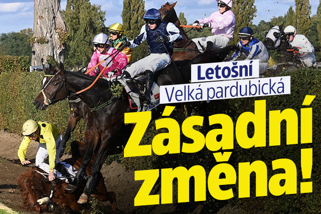 Banner ke žhavému tématu: Letošní Velká pardubická: Zásadní změna!