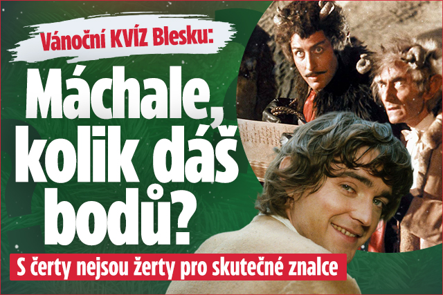 Banner ke žhavému tématu: Vánoční KVÍZ Blesku: Máchale, kolik dáš ...