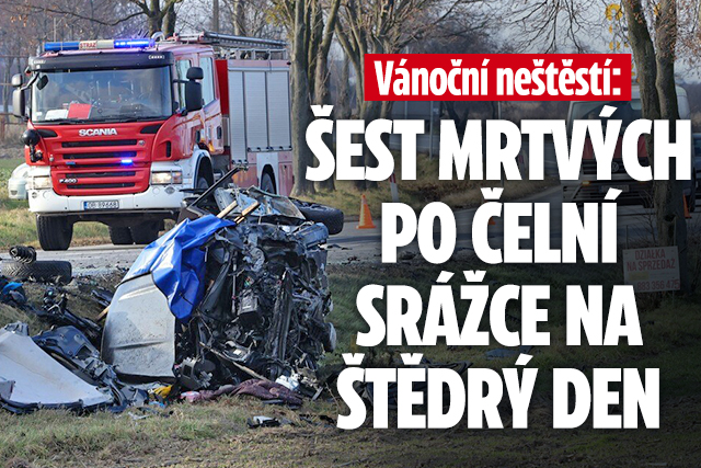 Banner ke žhavému tématu: Vánoční neštěstí: Šest mrtvých po čelní ...