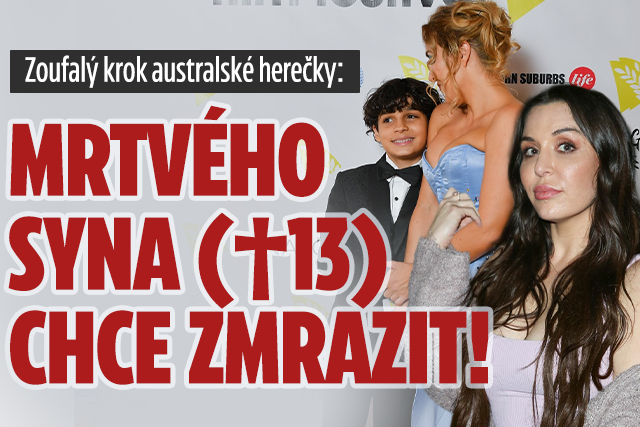 Zoufalý krok australské herečky: Mrtvého syna (†13) chce zmrazit!
