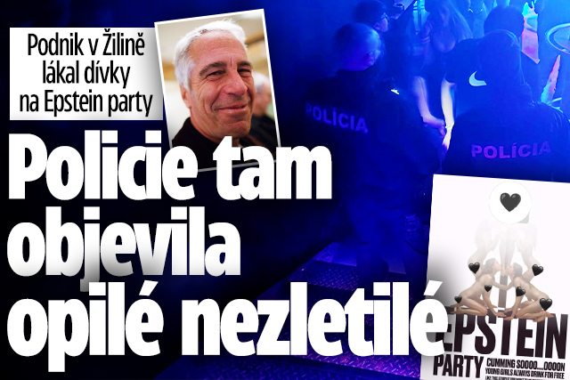 Banner ke žhavému tématu: Bar lákal dívky na Epstein party: Byli ...
