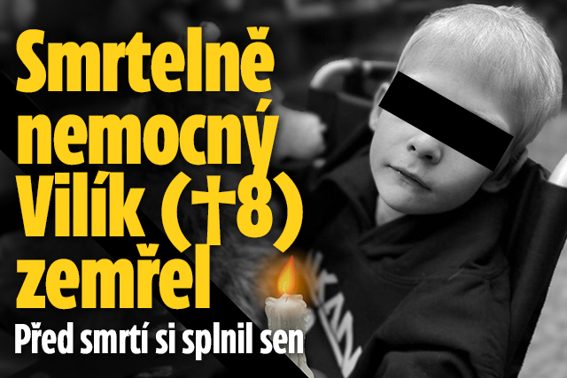 Smrtelně nemocný Vilík (†8) zemřel: Před smrtí si splnil sen