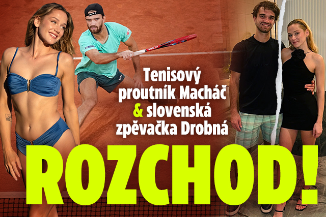 Banner ke žhavému tématu: Ex Siniakové Macháč a zpěvačka Drobná: ...